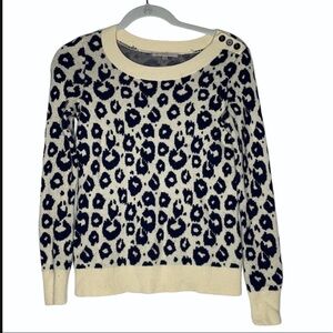 Gap Wool Blend Animal Print Crewneck sz XS‎